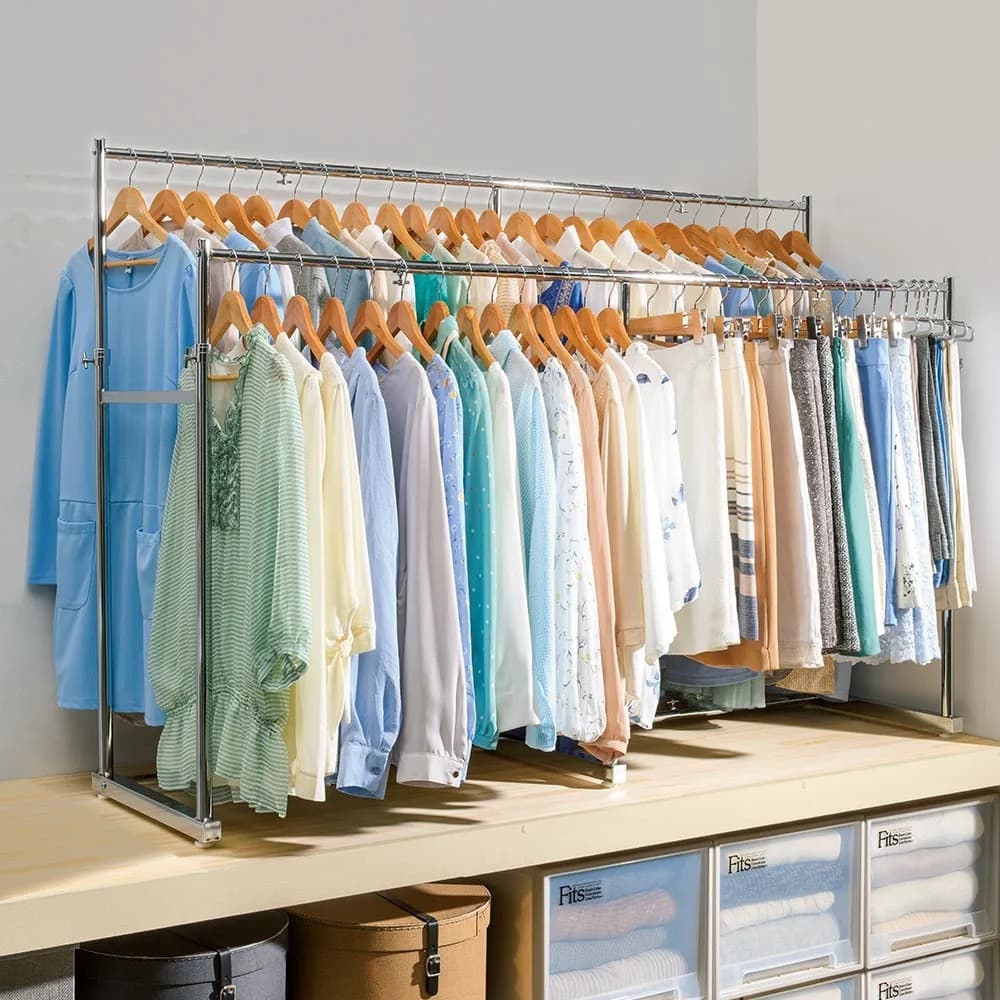 美品中古　20400円の品　ディノス　押し入れハンガーラック　押し入れ