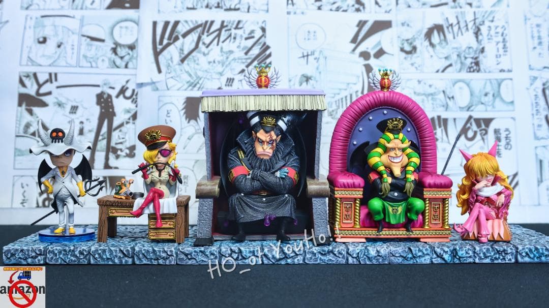 ワンピース フィギュア インペルダウン マゼラン、ドミノなど5人セット