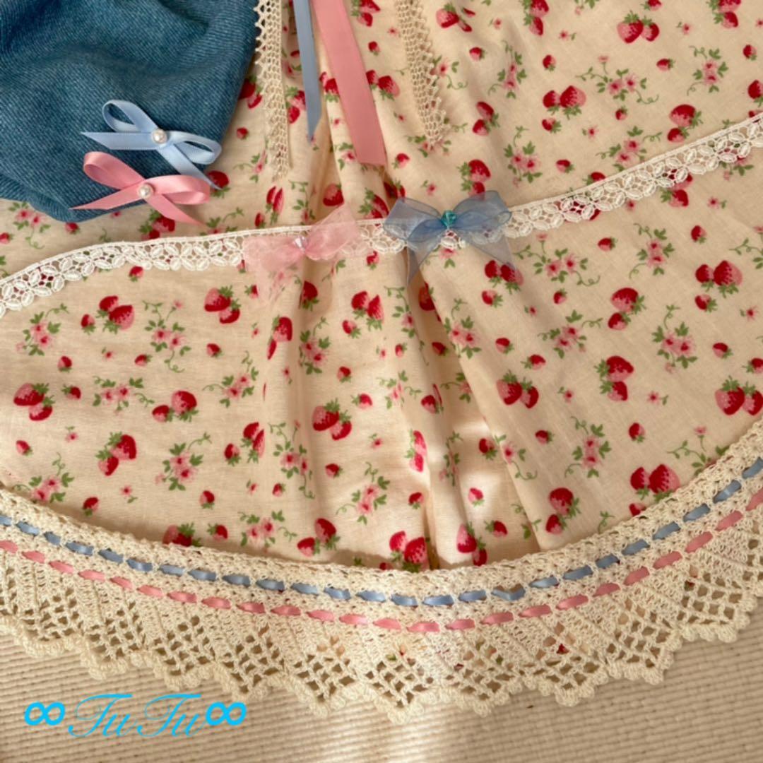 春色ワンピース　∞TuTu∞  犬服ハンドメイド　犬の洋服　犬服ワンピース