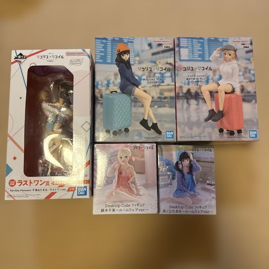 リコリコフィギュア 5体セット おまけ付き 傷なし開封済み