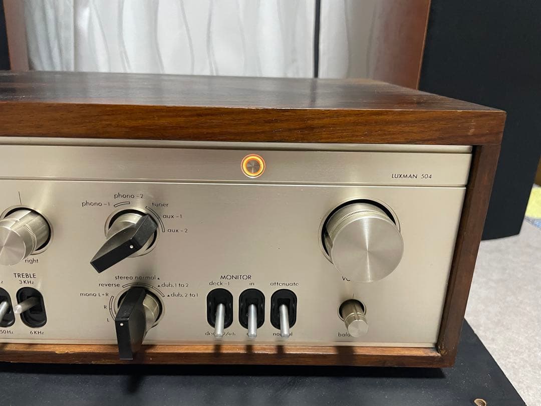 LUXMAN 504 ソリッドステートアンプ音出し確認済み