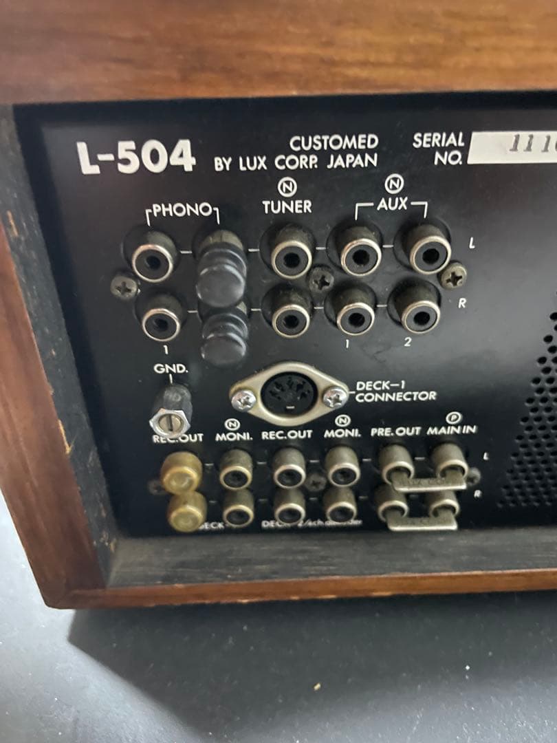 LUXMAN 504 ソリッドステートアンプ音出し確認済み