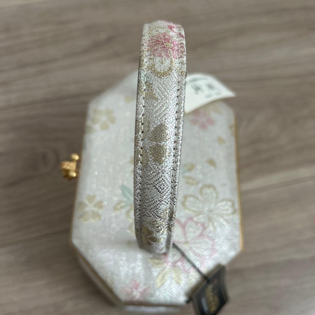 新品未使用品　【紗織】　八角形 和装用バッグ　桜柄　タグ付き