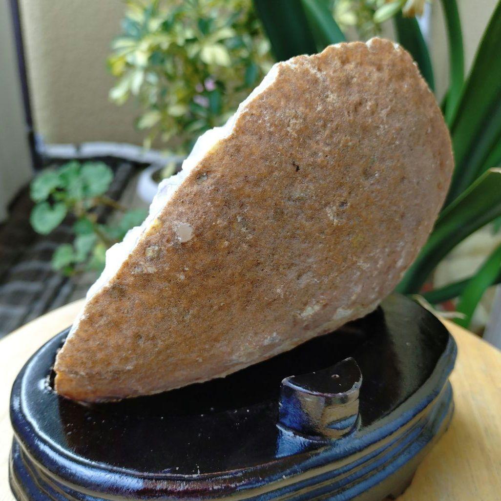 【割引特価】ジオード☆ブラジル産アゲートアメジストクラスター　ドーム　1.3Kg