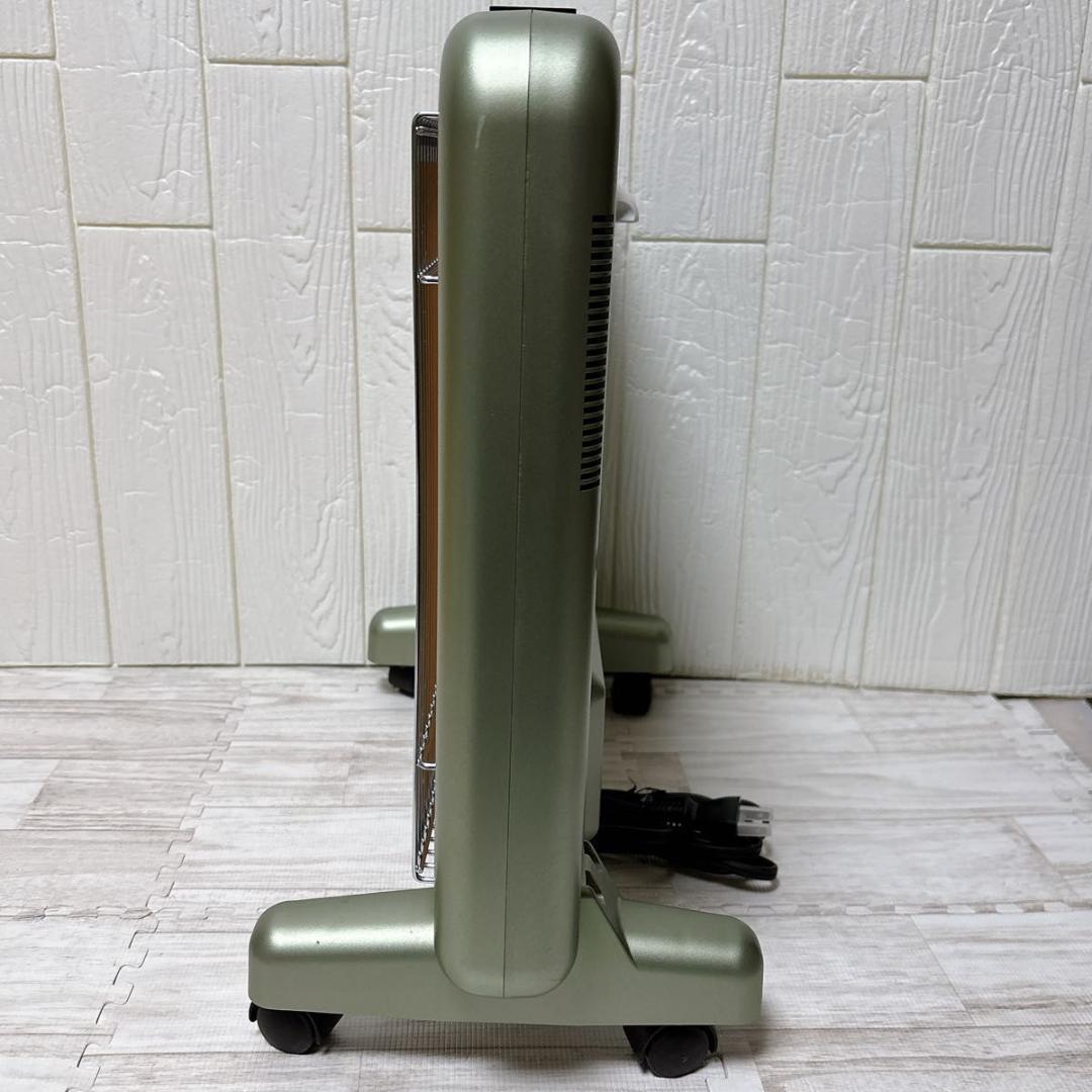 サンルミエ 遠赤外線暖房器 ヒーター E800L-TM3 タイマー付き グリーン