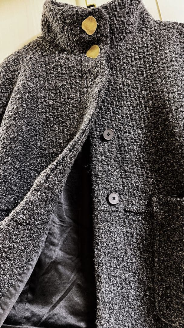 EAPHI STAND COLLAR COAT新品チャコール