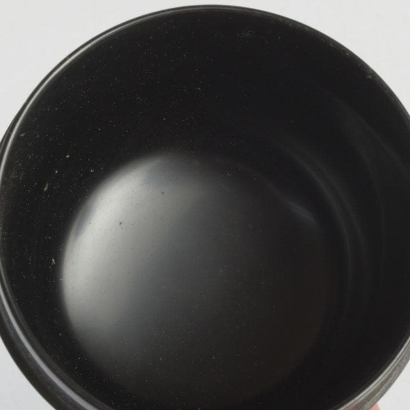 茶道具　輪島塗　平野桂山作　源氏車蒔絵　中棗　共箱　V　9252