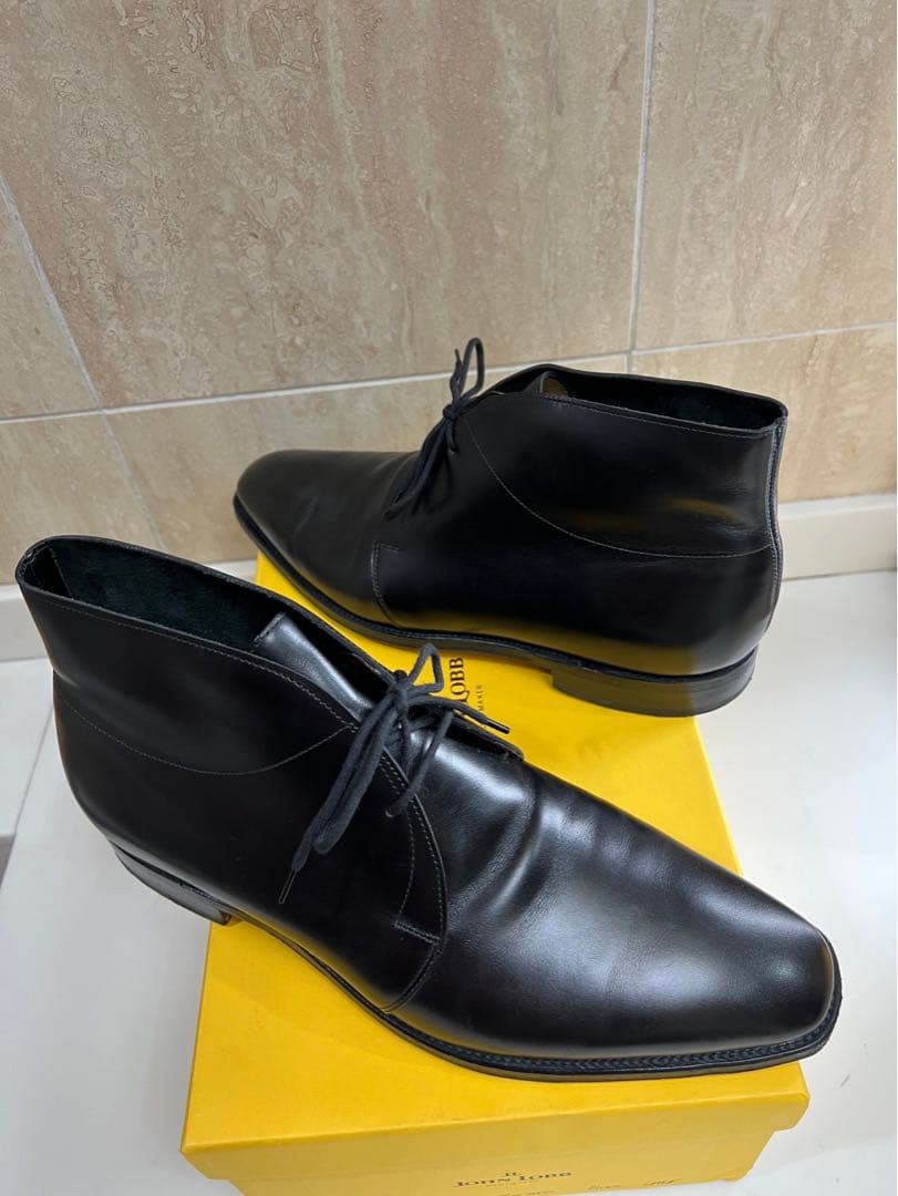 【渋わん】JOHN LOBB ROMSEY ８E BLACK 27㎝
