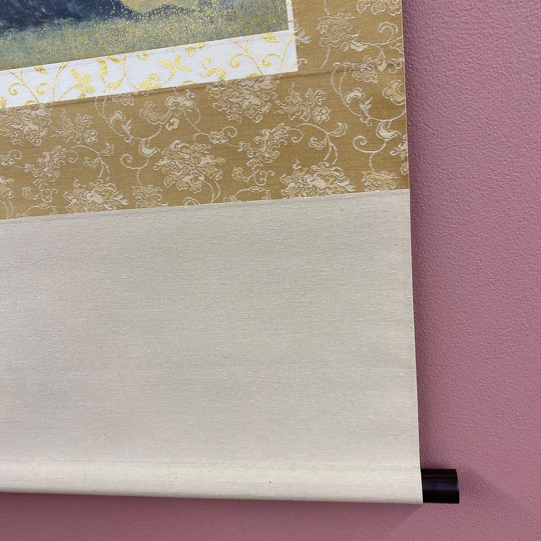 美品 掛け軸 伊藤嘉晃作 淡墨桜図 共箱 さくら 縁起物 美術年鑑掲載