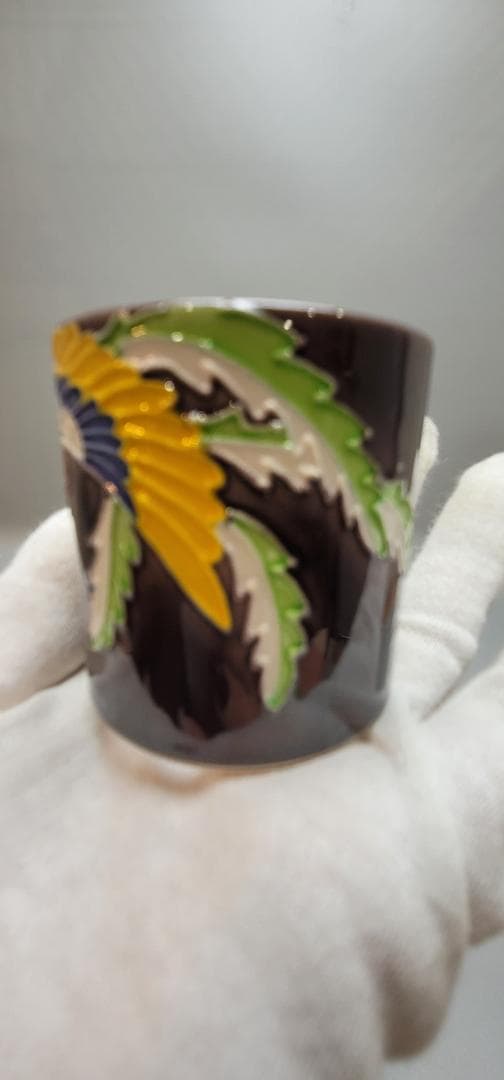 茶道具 中村翠嵐作 紫 鳳凰 蓋置 共箱