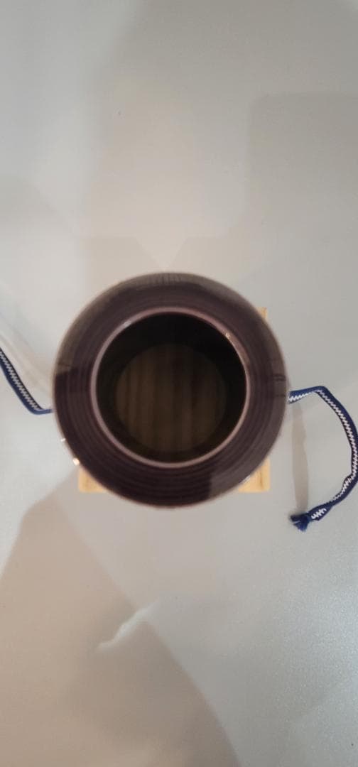 茶道具 中村翠嵐作 紫 鳳凰 蓋置 共箱