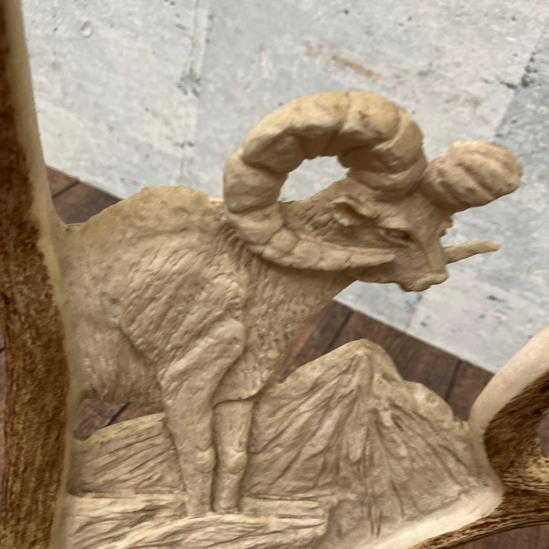 昭和レトロ ヘラジカ へら鹿 鹿の角 置物 オブジェ インテリア レトロ