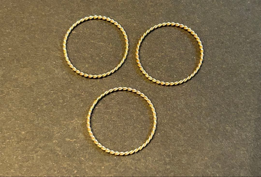 K10 NOIR DE POUPEE 11号 シンプルツイストレイヤードリング