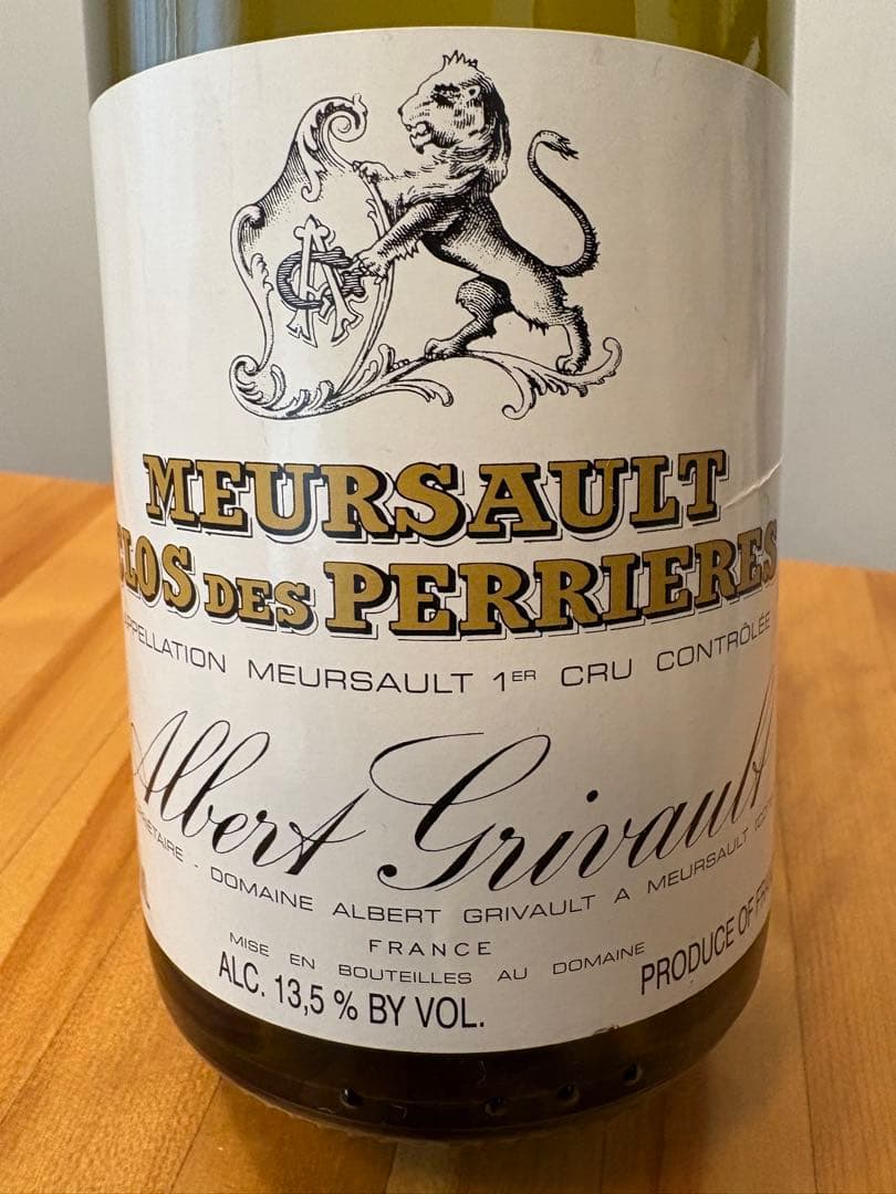 ムルソー　プルミエ　クリュ　クロ　デ　ペリエール　（モノポール）　750ml