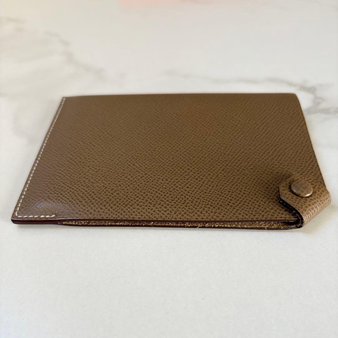 HERMES ターマック PM エトゥープ X刻印 パスポートケース