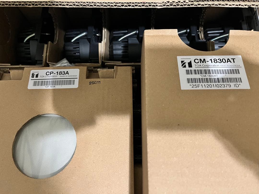 未使用　CM-1830AT スピーカー & CP-183A パネル　7個セット