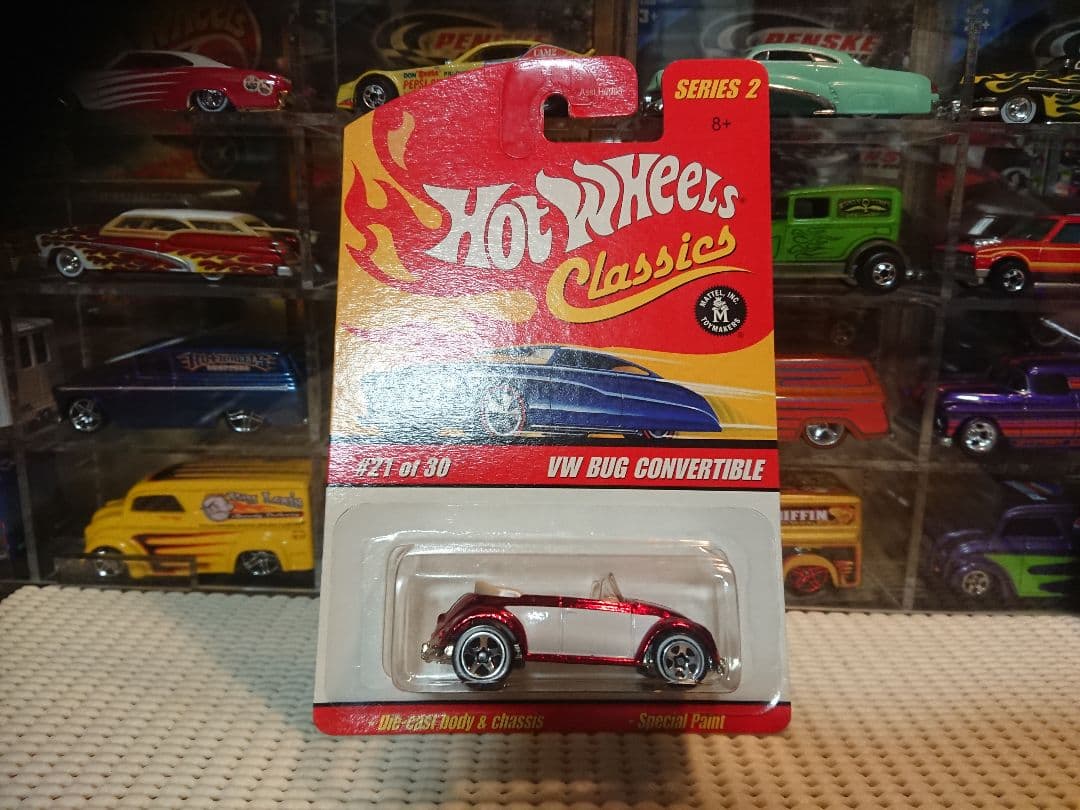 ホットウィール ＶＷ BUG コンバーチブル (赤系)
