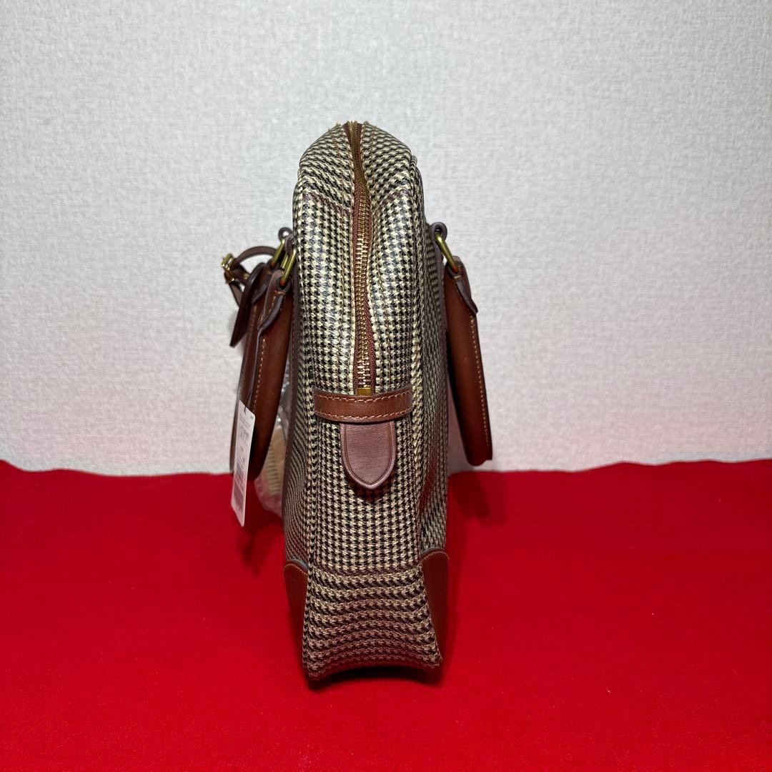 未使用　ポロラルフローレン　ビジネスバッグ　千鳥格子　フリーケース