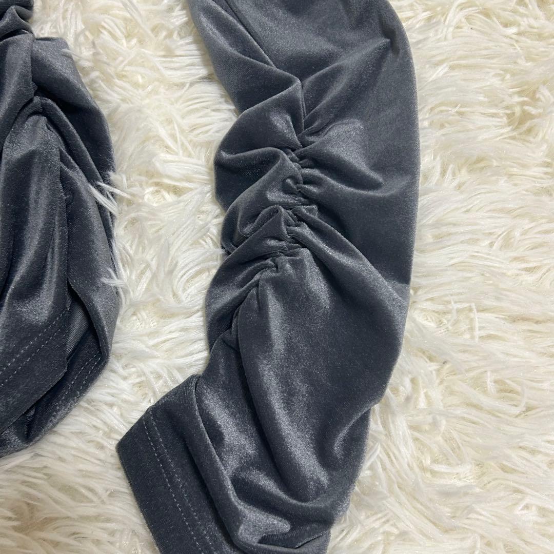 【完売品】gelato piqueベロアロンT＆ベロアパンツセット　グレー