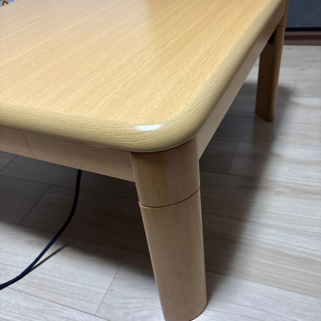 送料無料　ニトリ こたつテーブル 75×75 ナチュラル 正方形 木目調