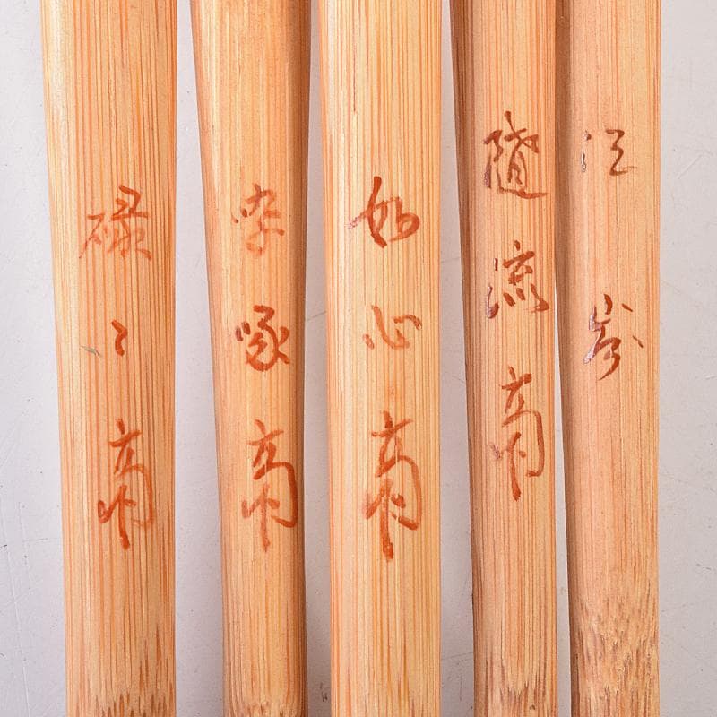 茶道具　表千家流歴代宗匠好茶杓　歴代茶杓　十三本　書付共筒　V　R7767