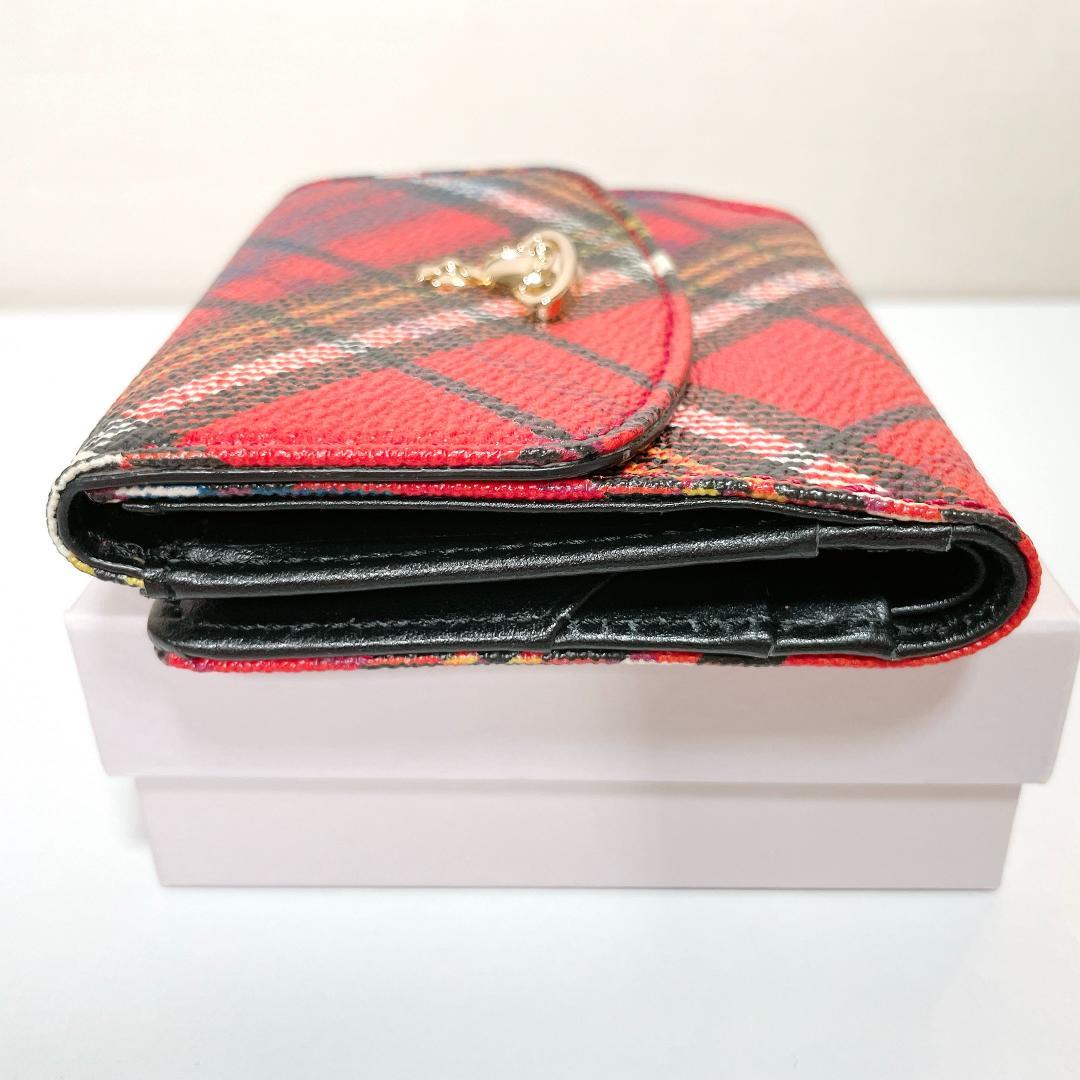ミニ財布✨Vivienne Westwood　タータンチェック柄　二つ折り財布