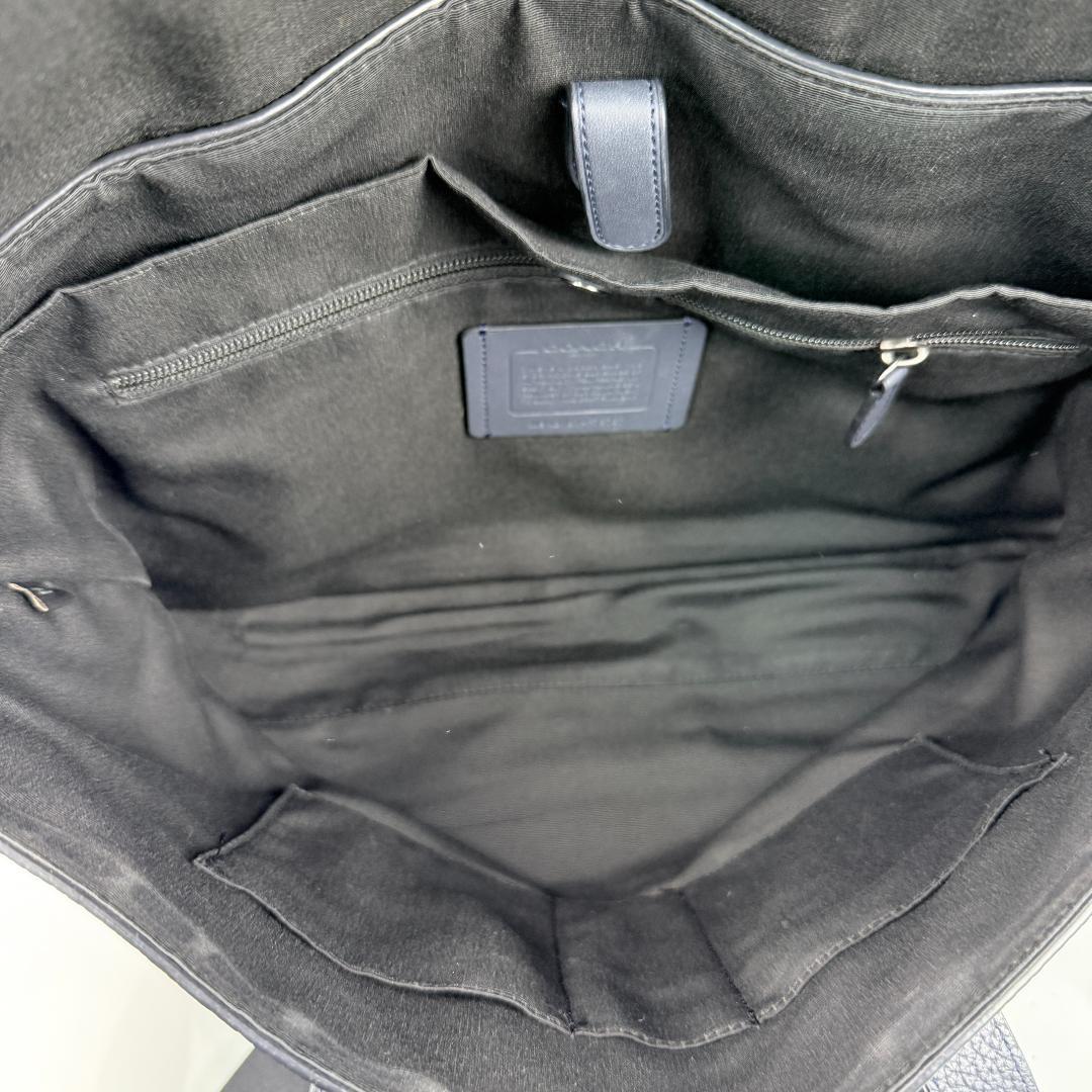 美品✨コーチ coach ビジネスバッグ ハミルトン 2way シボ革 紺