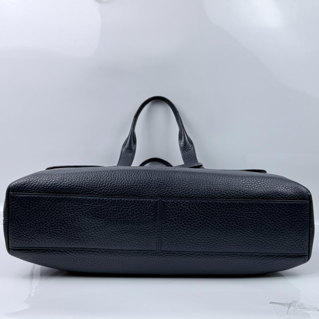 美品✨コーチ coach ビジネスバッグ ハミルトン 2way シボ革 紺