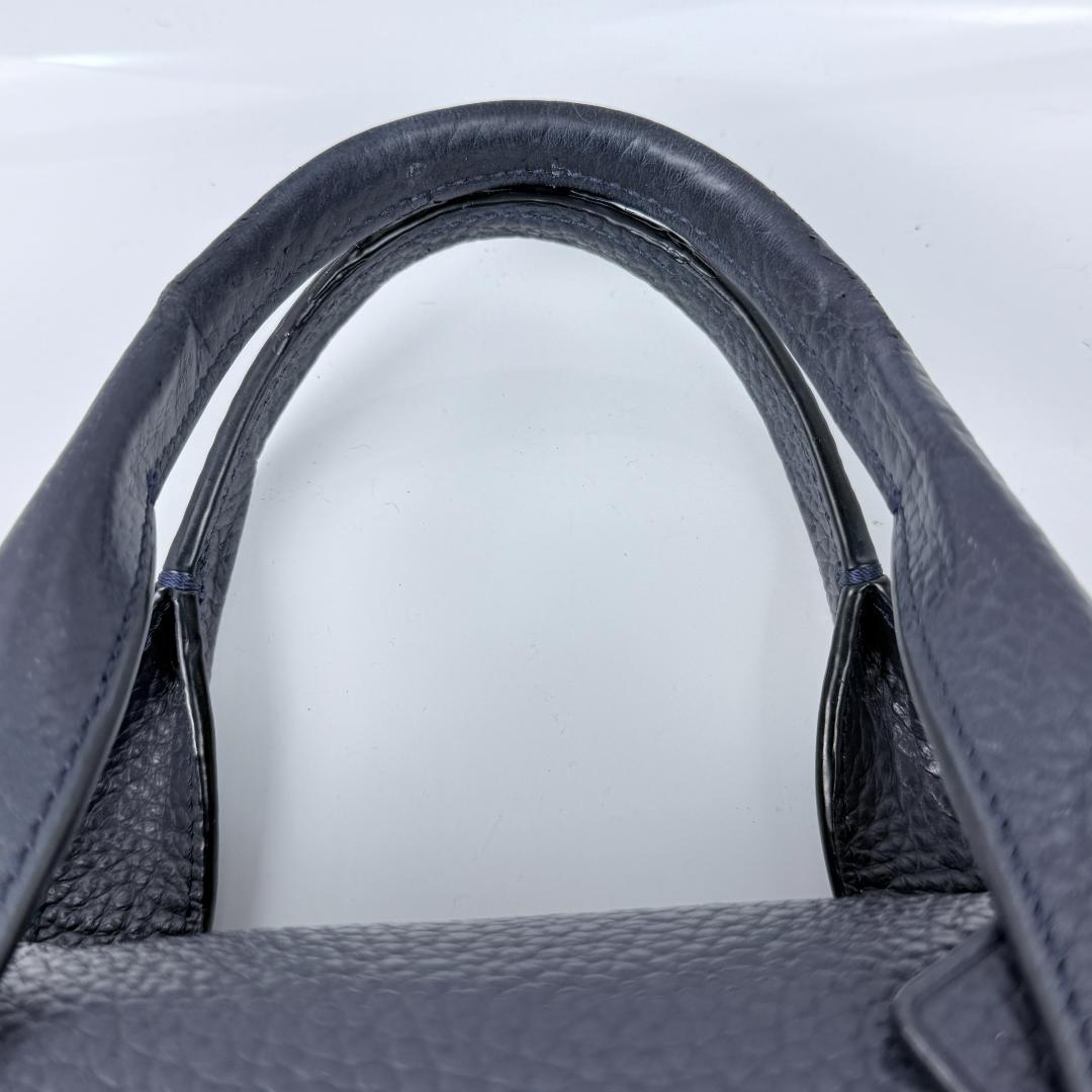 美品✨コーチ coach ビジネスバッグ ハミルトン 2way シボ革 紺