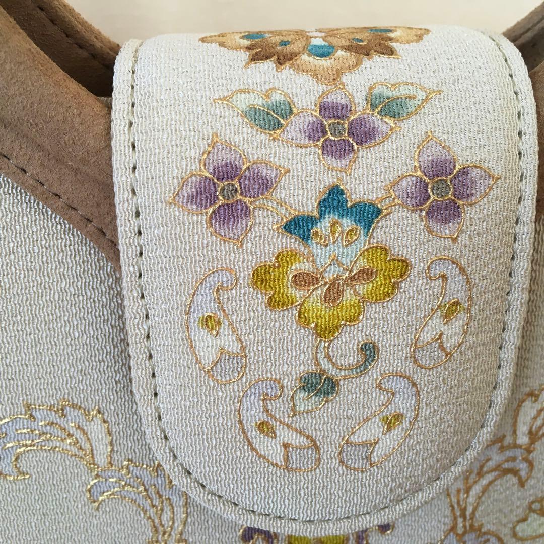 岡重　花柄　和装用バッグ