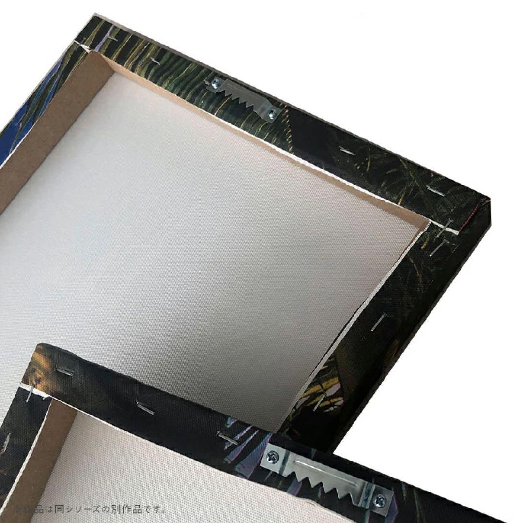 フォトパネル Surfboard on the beach at sunset