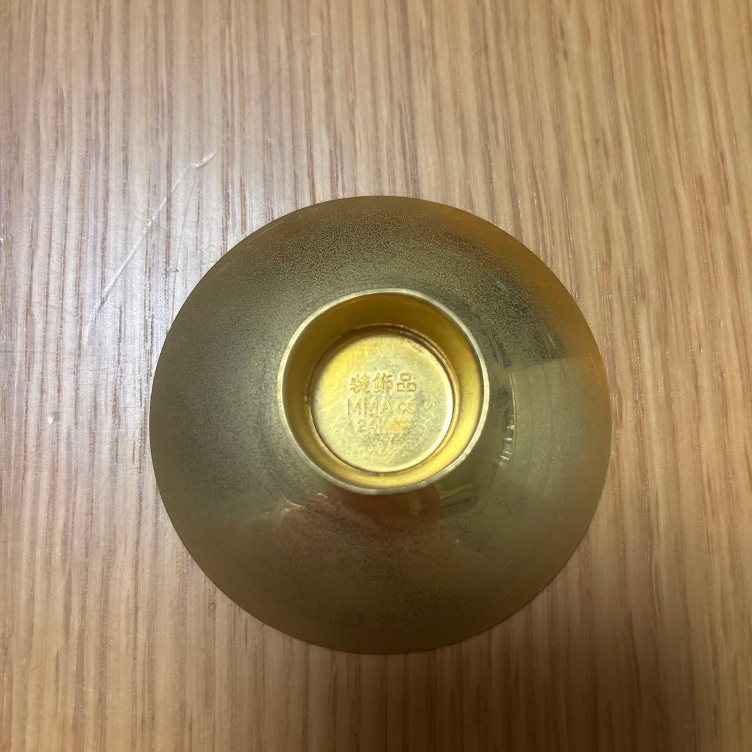 勲章　記念　蓋　警察　金属　製装飾皿 木箱付き