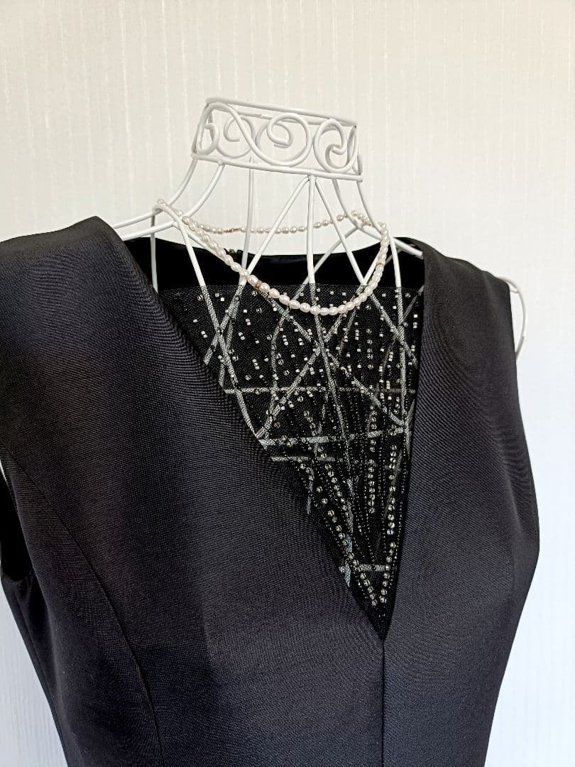 ☆FOXEYフォクシー39339Art Deco Dresドレスワンピース40☆