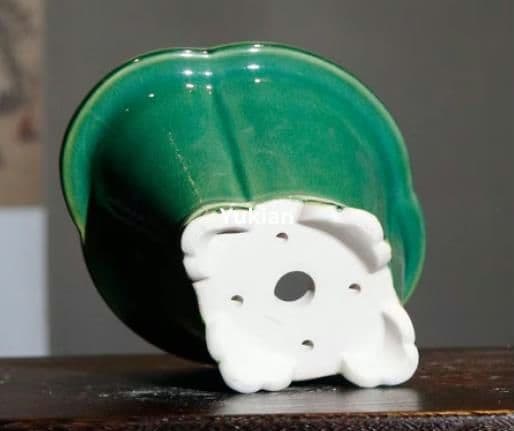 陶器鉢 海棠開片鉢 盆栽鉢 植木鉢 小品盆栽鉢 大品盆栽鉢