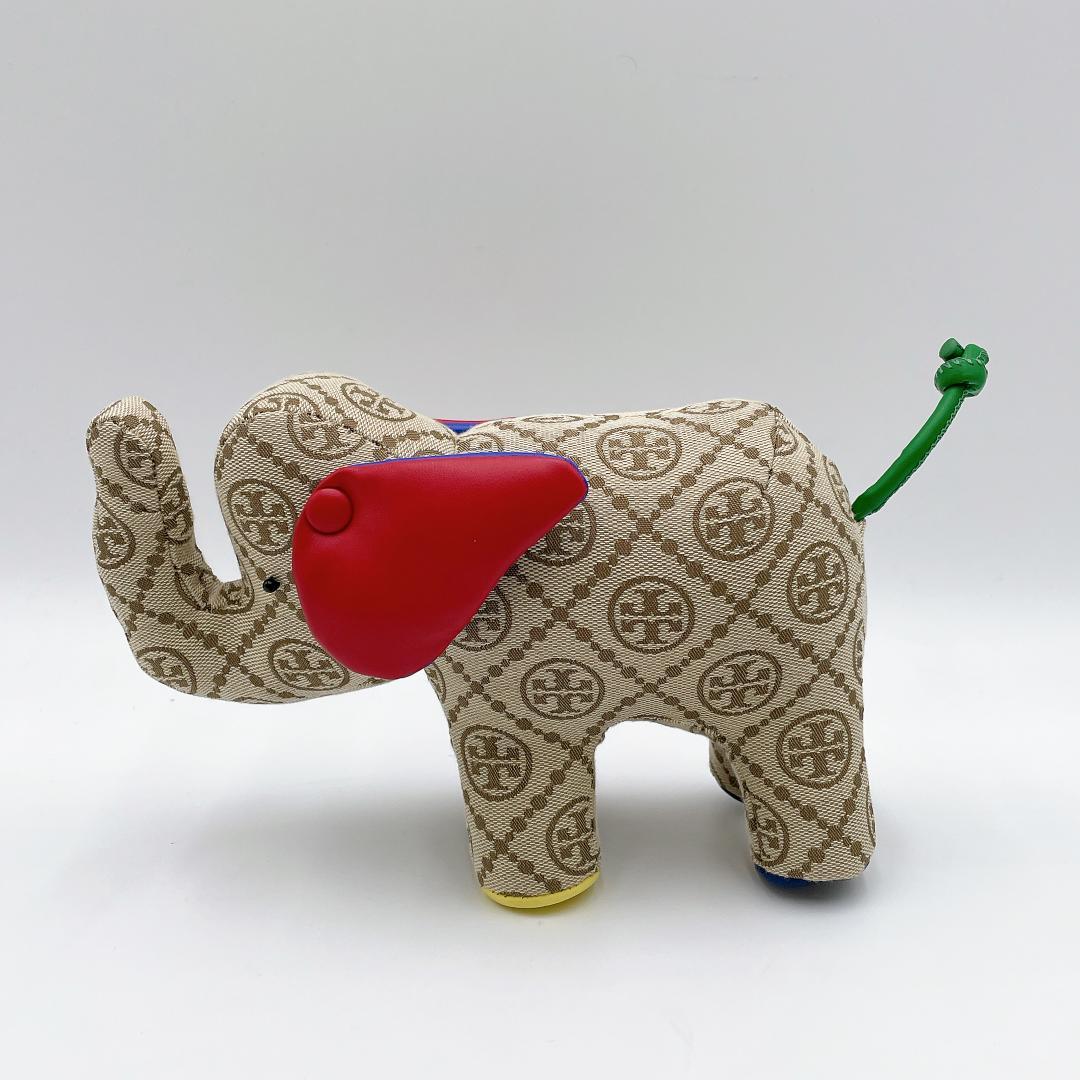 未使用 TORYBURCH Tモノグラム エレファント ぬいぐるみ f576