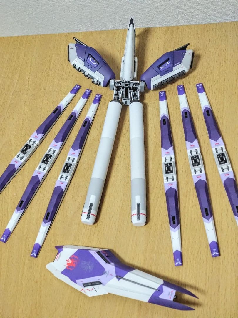 割*箸様 完成品　MG ver.Ka Hi-νガンダム＆H.W.S.装備