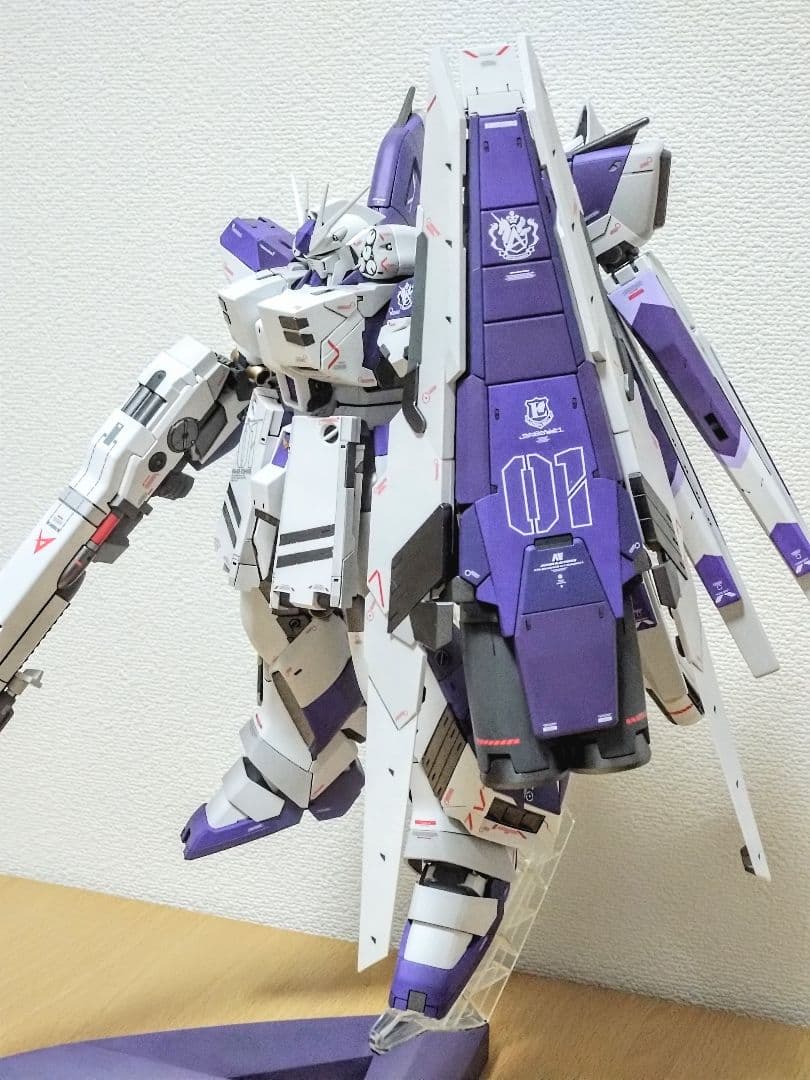 割*箸様 完成品　MG ver.Ka Hi-νガンダム＆H.W.S.装備