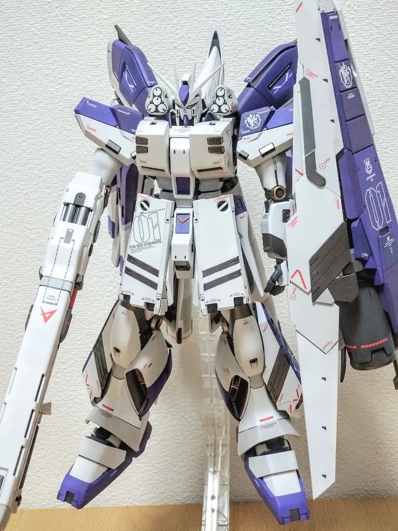 割*箸様 完成品　MG ver.Ka Hi-νガンダム＆H.W.S.装備