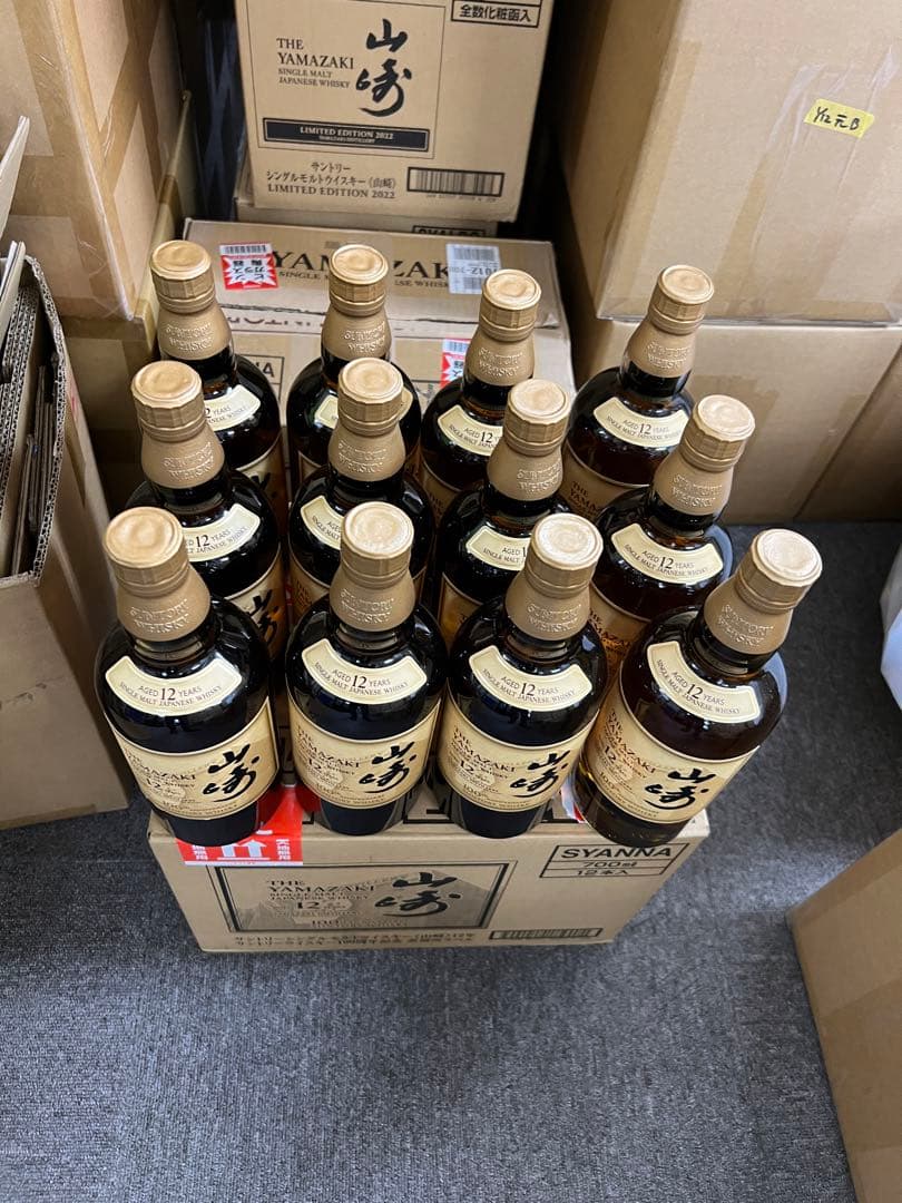 期間限定　山崎 12年 100周年ラベル　12本(元ケース)箱無