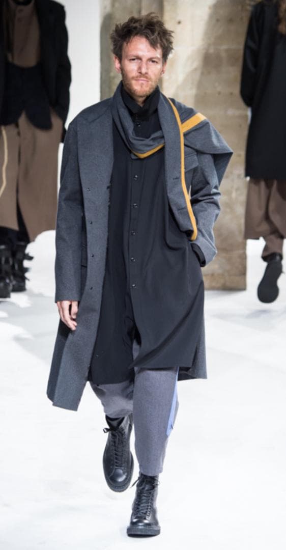 ゆっちーYohji Yamamoto POURHOMMEウールギャバコート