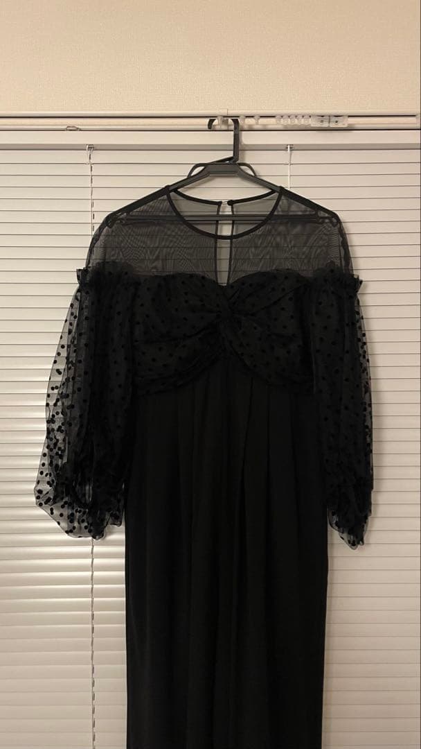 【美品】ANDRESD/アンドレスドオールインワン　パンツドレス　ブラック　Ｍ