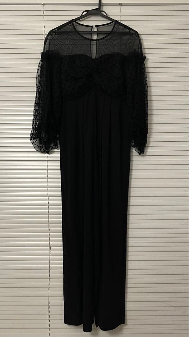 【美品】ANDRESD/アンドレスドオールインワン　パンツドレス　ブラック　Ｍ