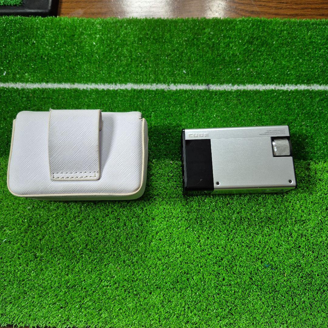 キャディートーク　CUBE ゴルフ用距離計 シルバー ケース付き