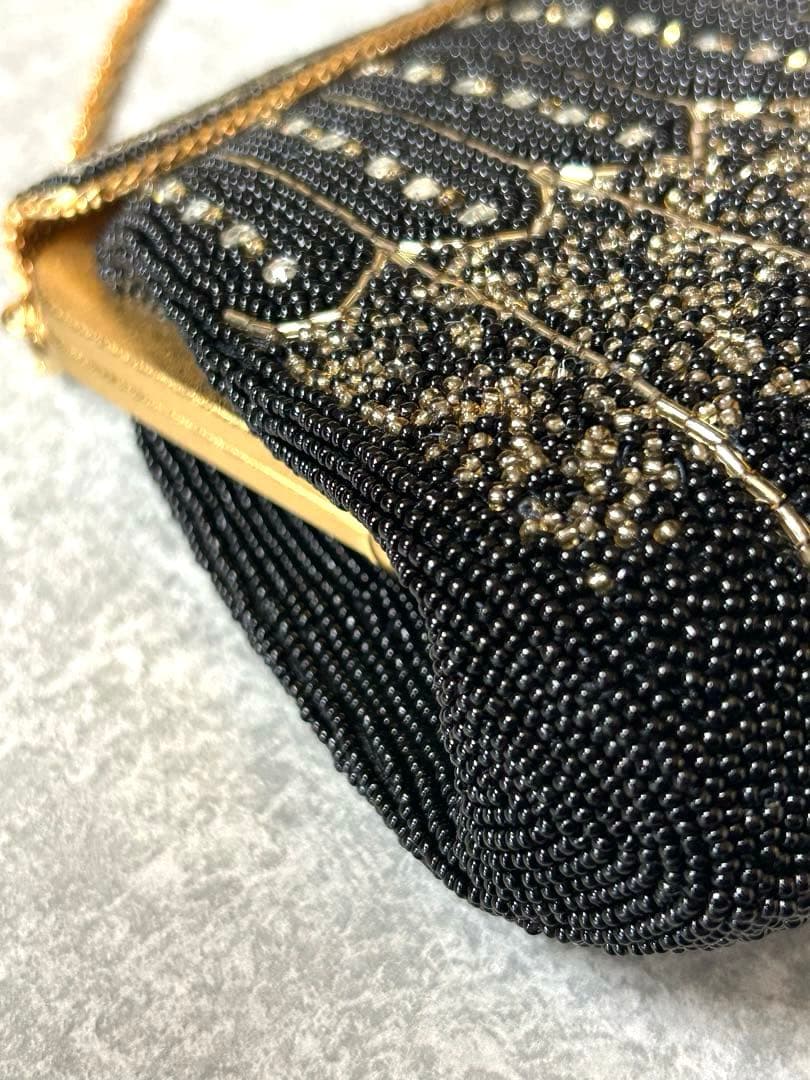 【美品・希少】Lumy はしもと　ビーズ装飾 ビーズバッグ　ヴィンテージ