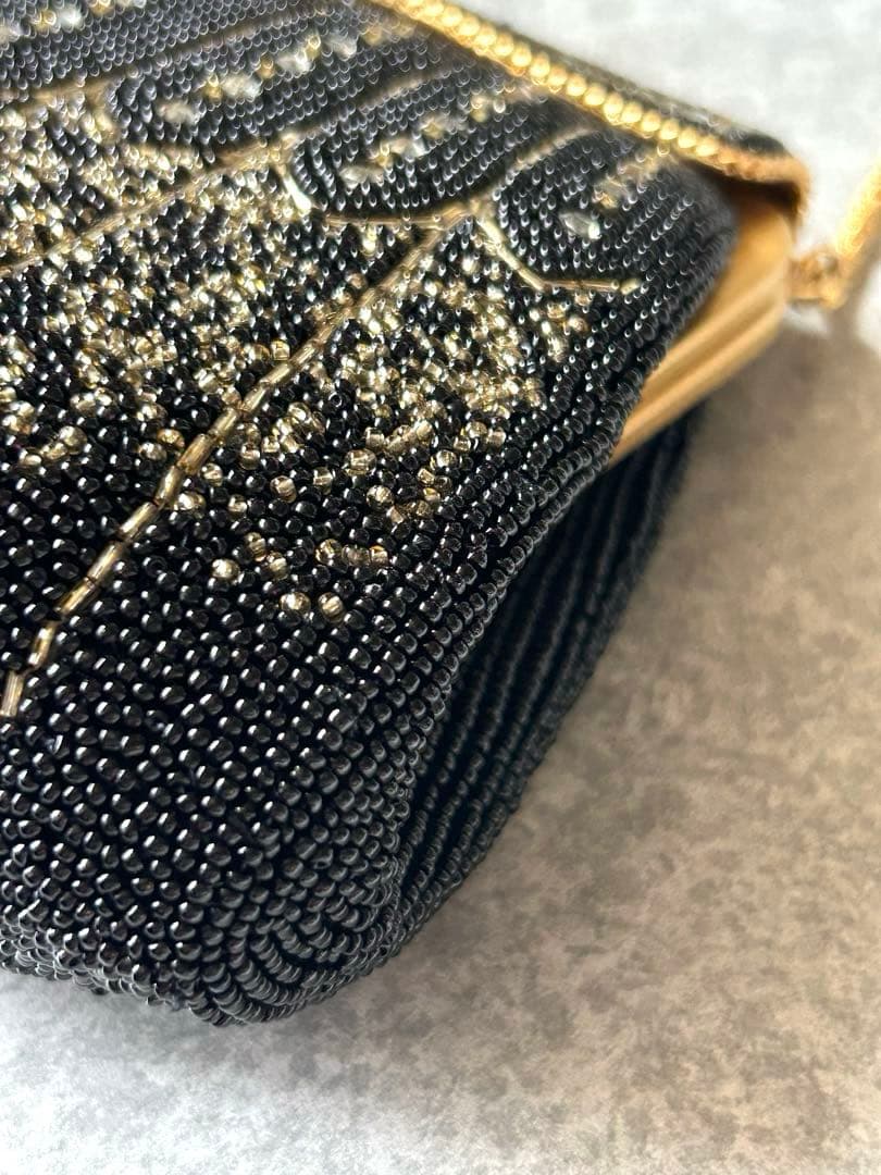 【美品・希少】Lumy はしもと　ビーズ装飾 ビーズバッグ　ヴィンテージ