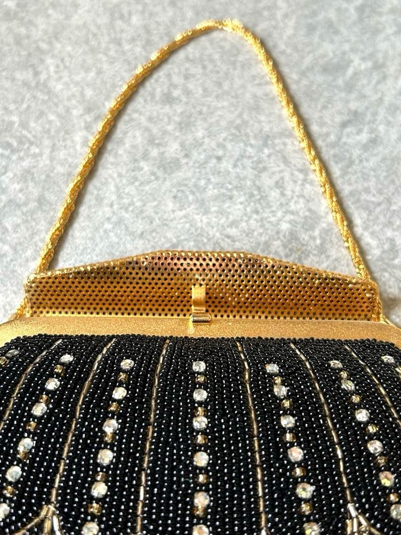 【美品・希少】Lumy はしもと　ビーズ装飾 ビーズバッグ　ヴィンテージ