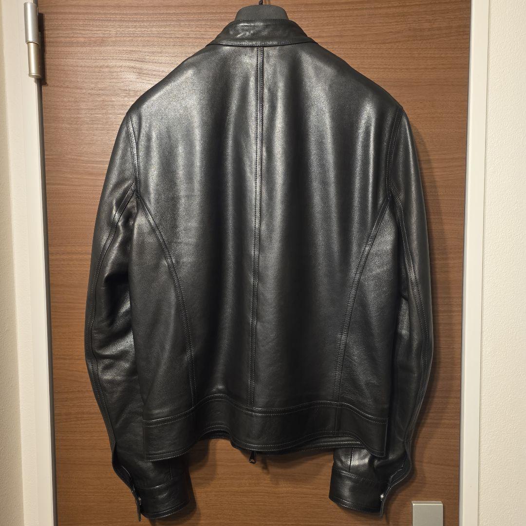 美品 emmeti Juri シングルライダースジャケット レザー