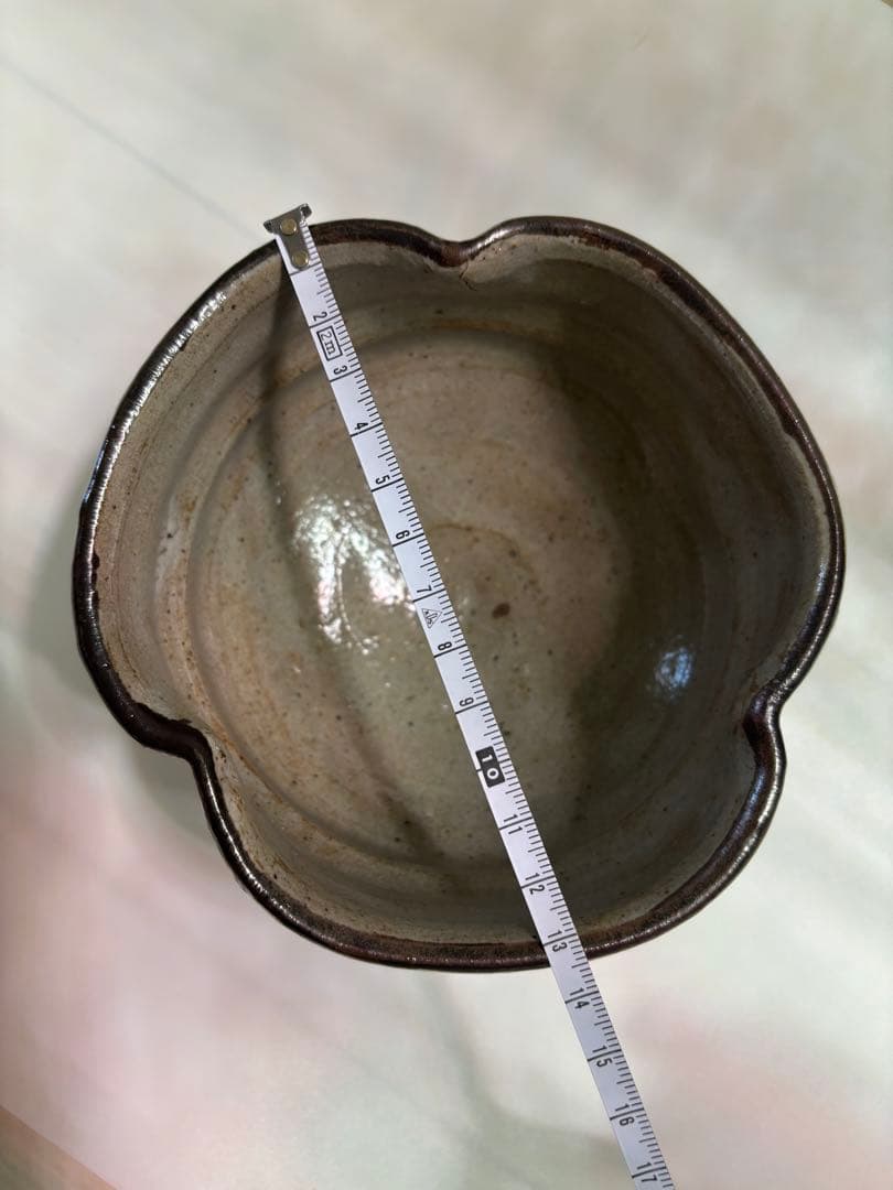 西岡小十　絵唐津茶碗