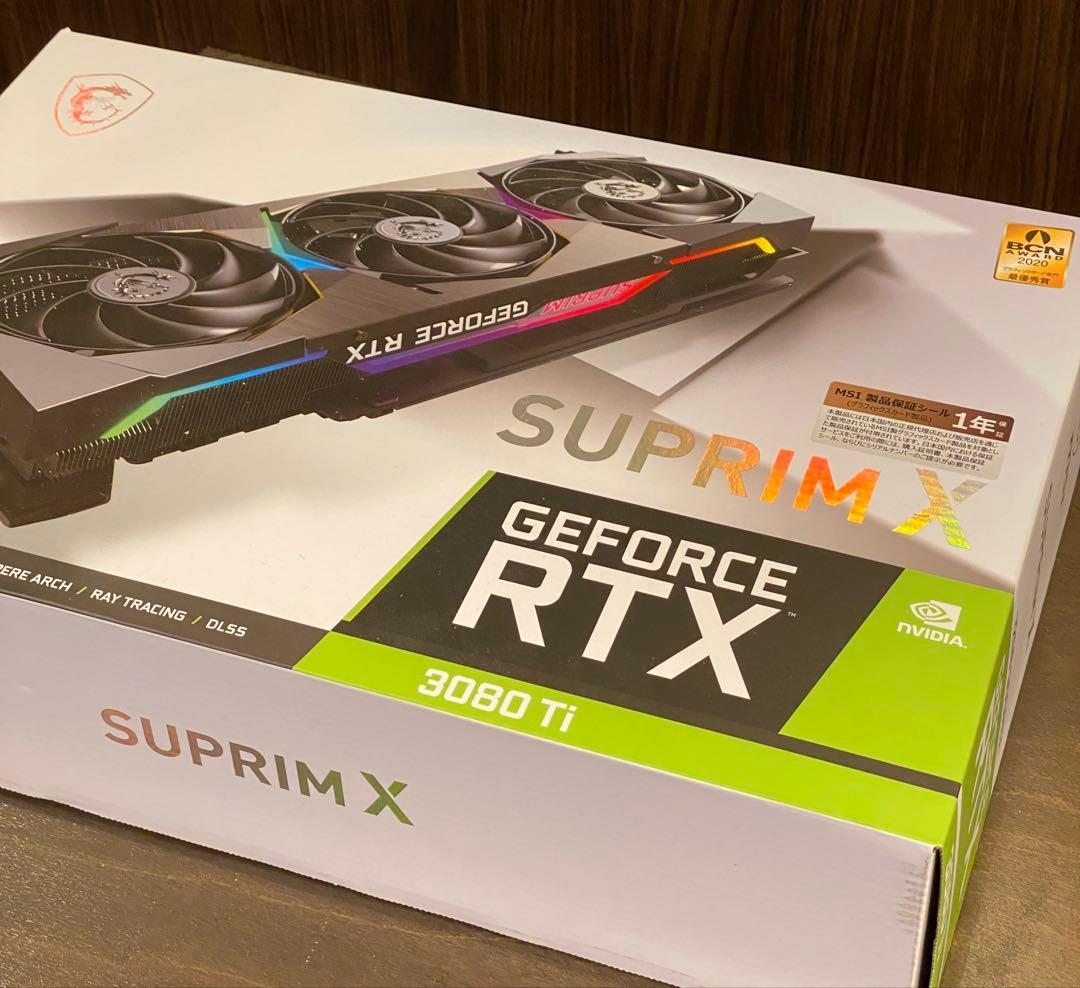 MSI RTX 3080 Ti SUPRIM X 12G マイニング歴なし