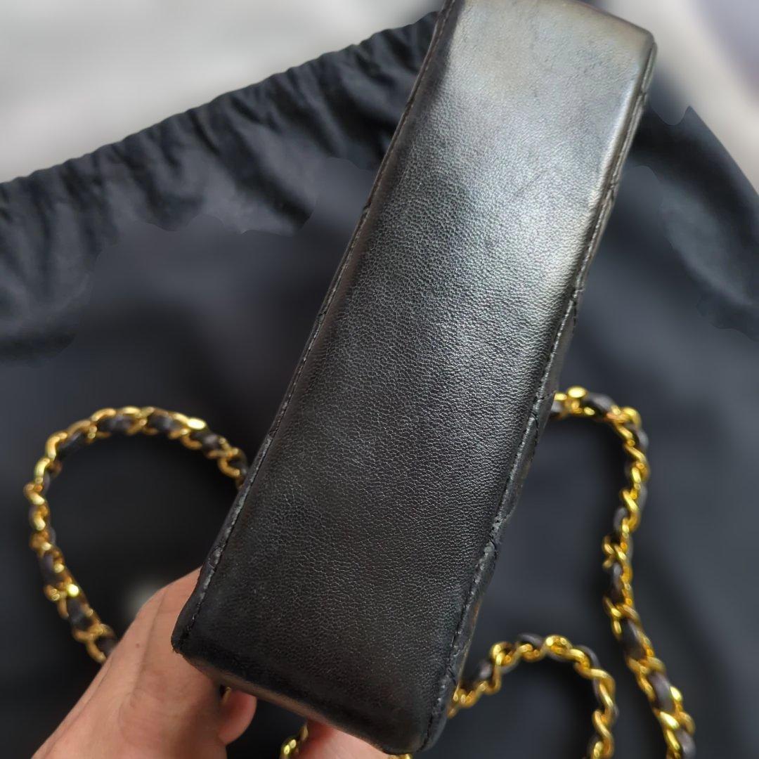 CHANELマトラッセ ブラックショルダーバッグ